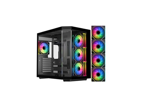 Diypc argb black - argb-n3-bk, usb3.0/